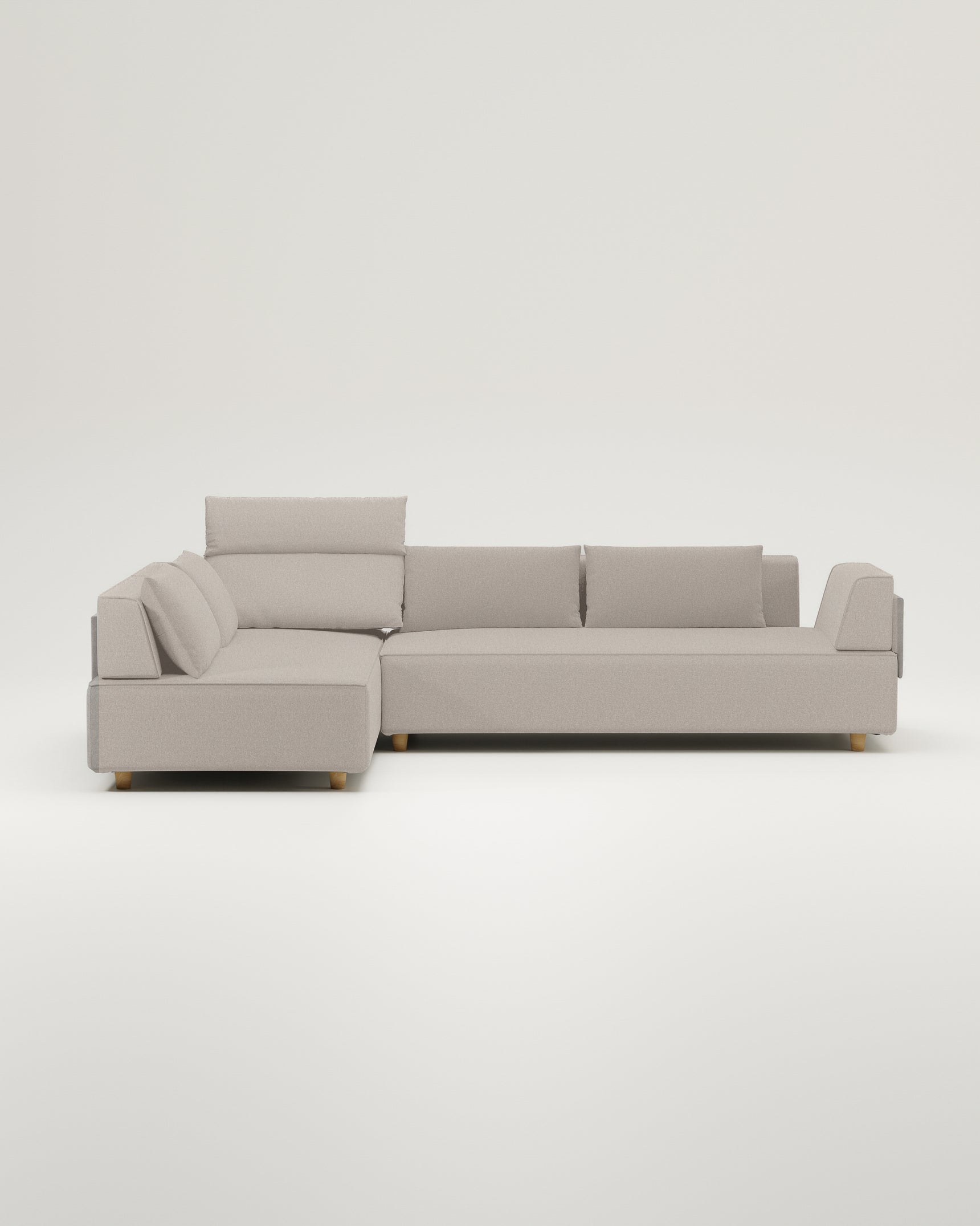 Modulares Sofa Louis 4-Sitzer mit Schlaffunktion - Stoff Nova