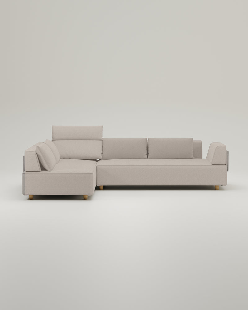 Modulares Sofa Louis 5-Sitzer mit Schlaffunktion - Stoff Nova