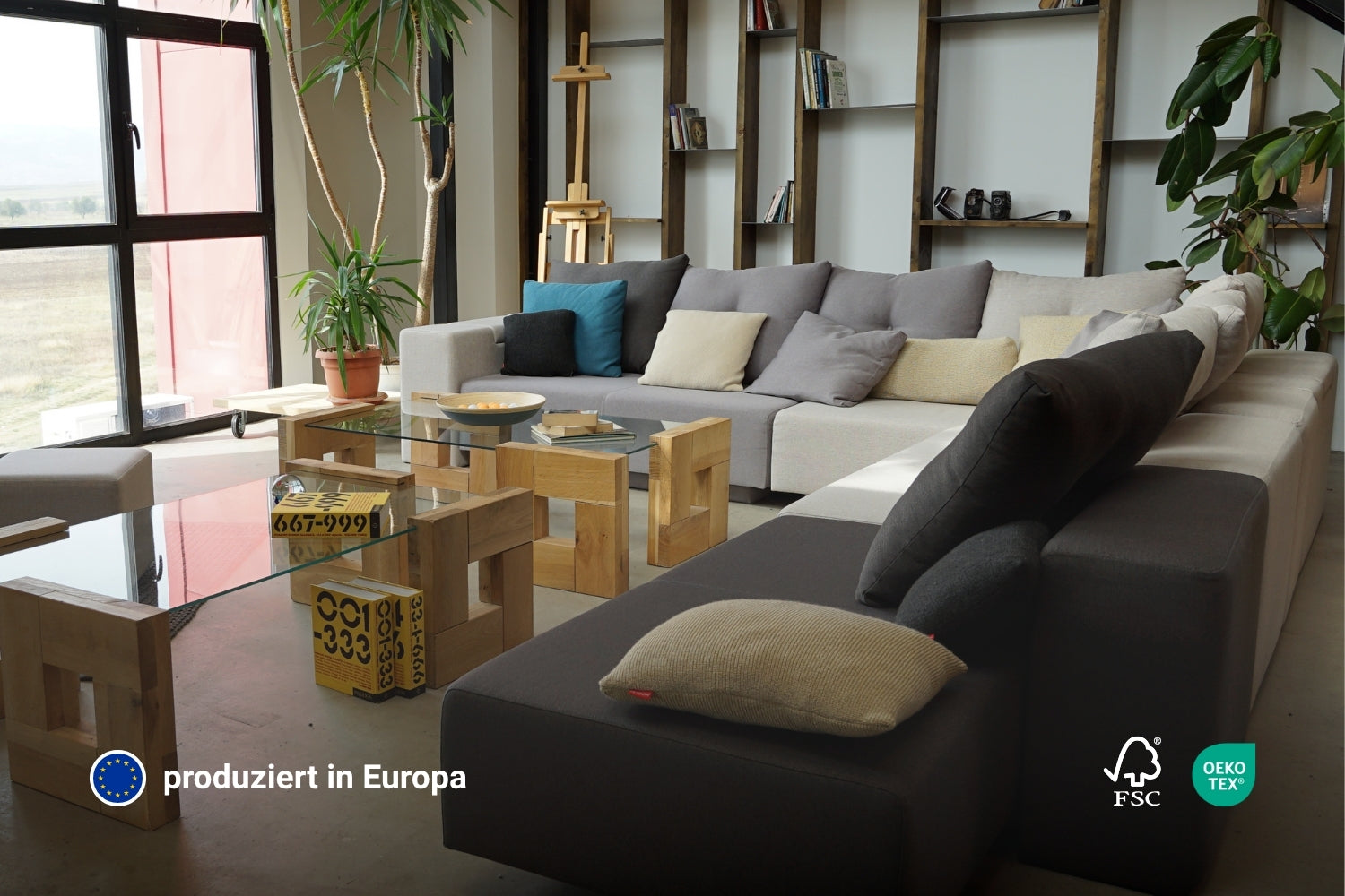 Modulares Sofa Amelie mit Schlaffunktion