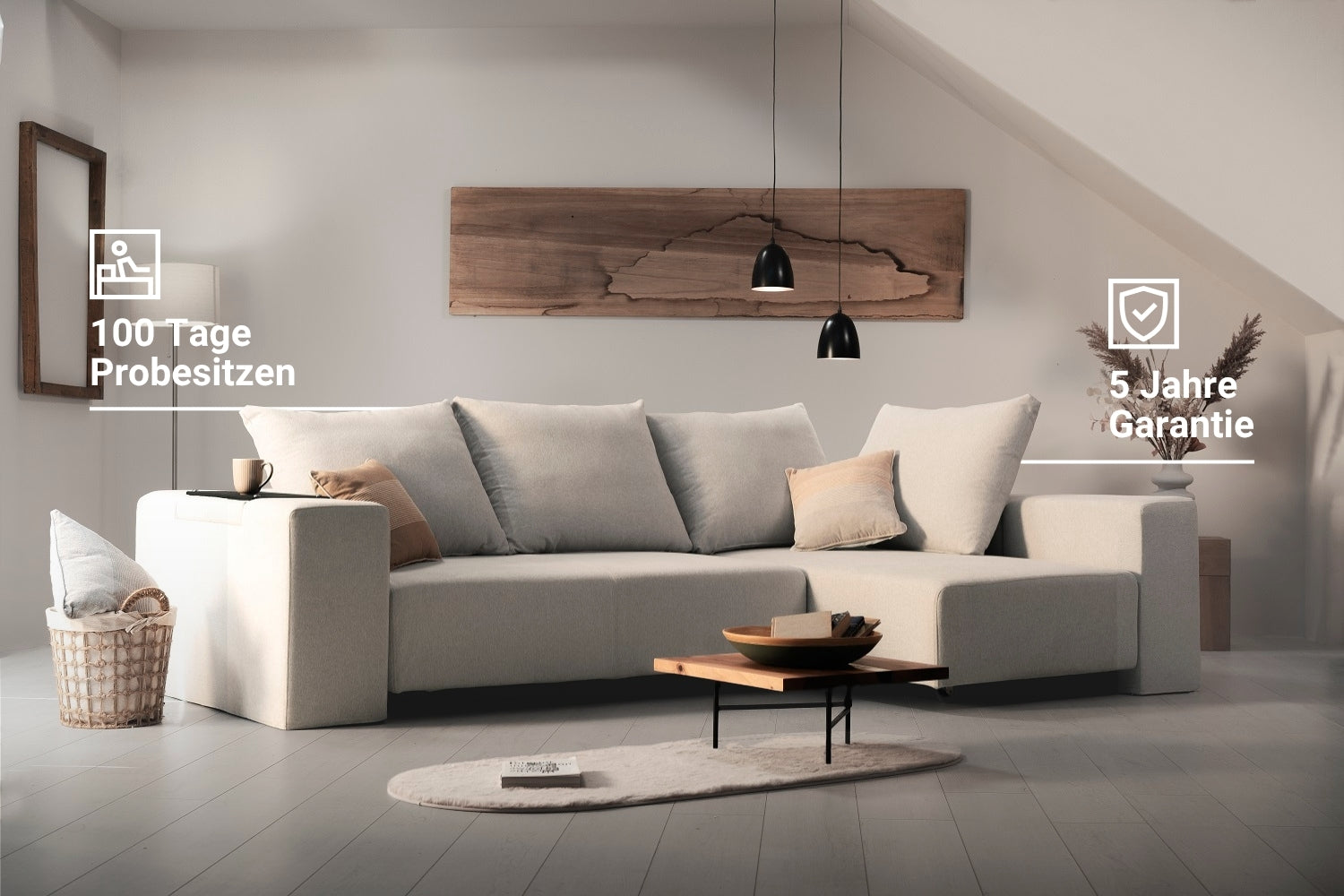 Modulares Sofa Amelie mit Schlaffunktion