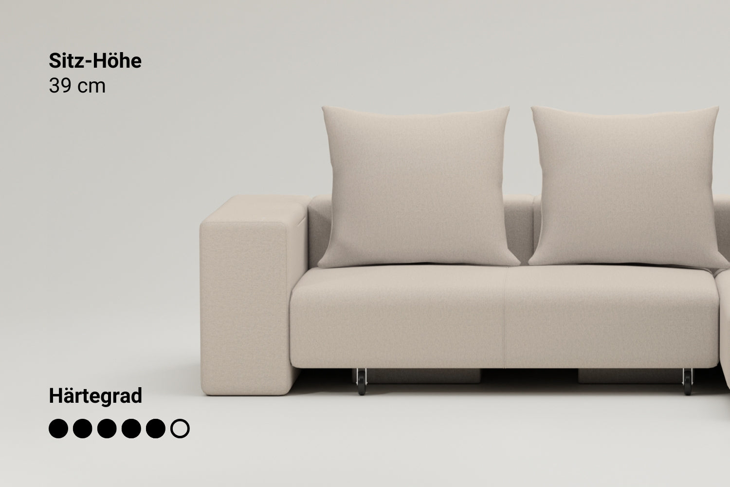 Modulares Sofa Amelie mit Schlaffunktion