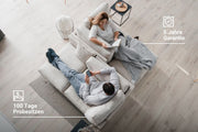 Modulares Sofa Donna U mit Schlaffunktion - Stoff Nova