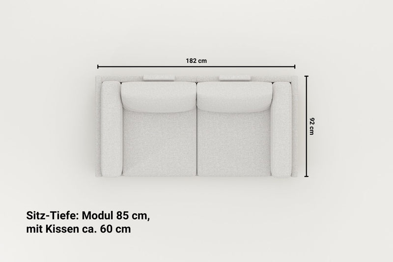 Modulaire bank donna xs met slaapfunctie - stof nova