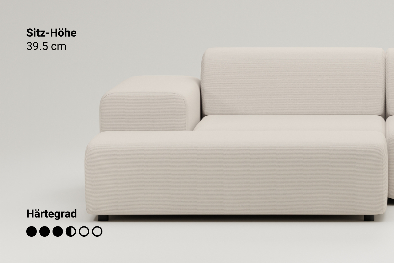 Nina 2-zits modulaire sofa met slaapfunctie