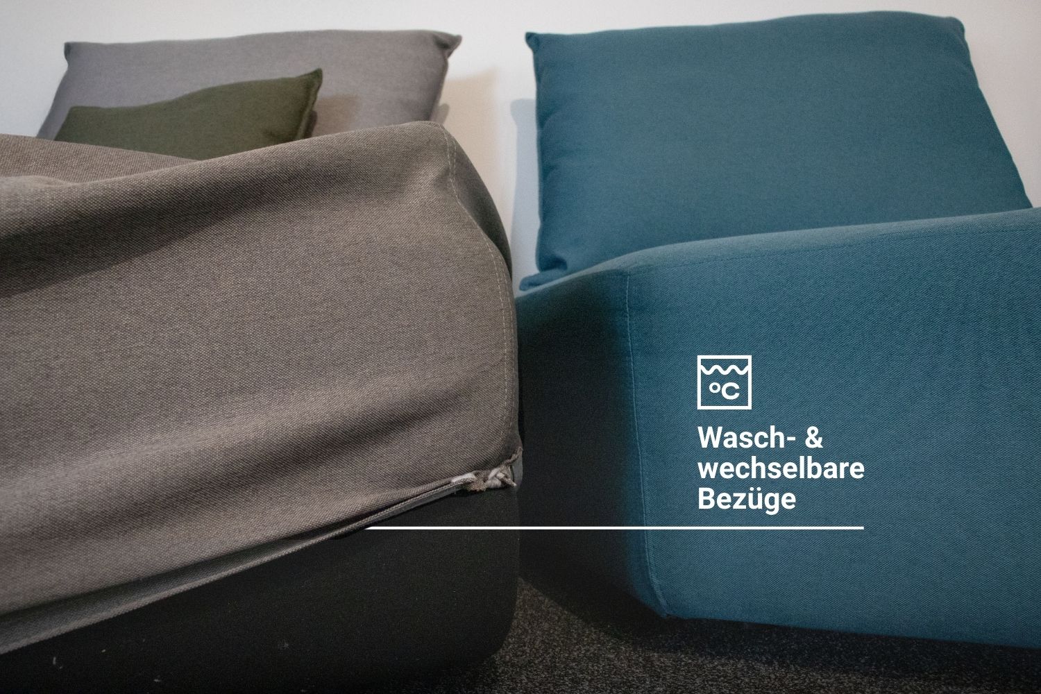 Modulares Sofa Katrina mit Schlaffunktion - Stoff Nova