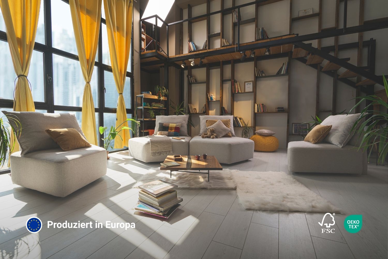 Modulares Sofa Katrina mit Schlaffunktion - Stoff Nova