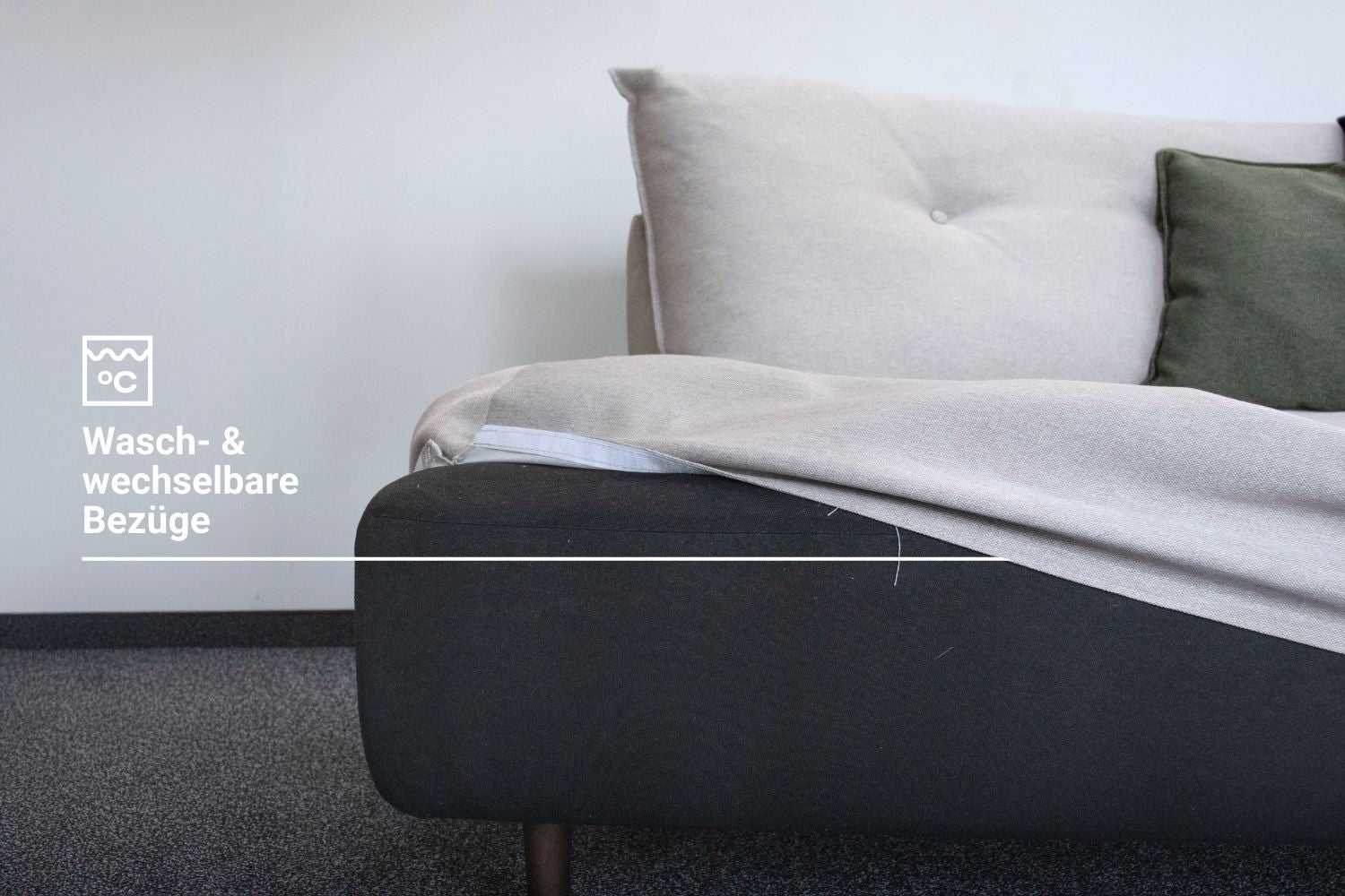Modulares Sofa Mike mit Schlaffunktion - Stoff Nova