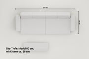 Modulares Sofa Jessica mit Schlaffunktion