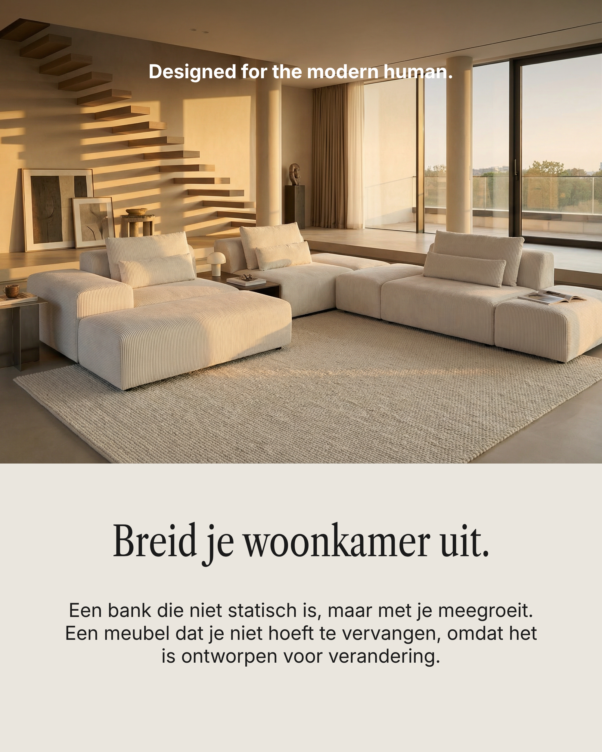 Modular Sofa Nina 2-seater with sleeping function