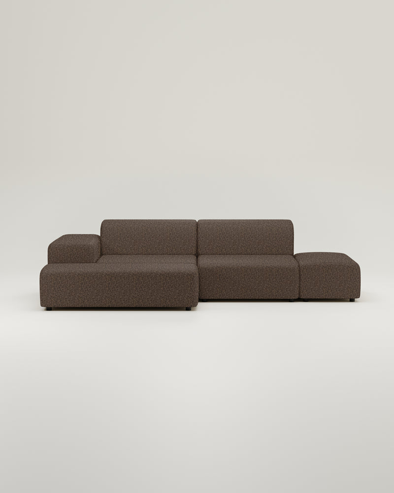 Nina 4-zits modulaire hoekbank met slaapfunctie