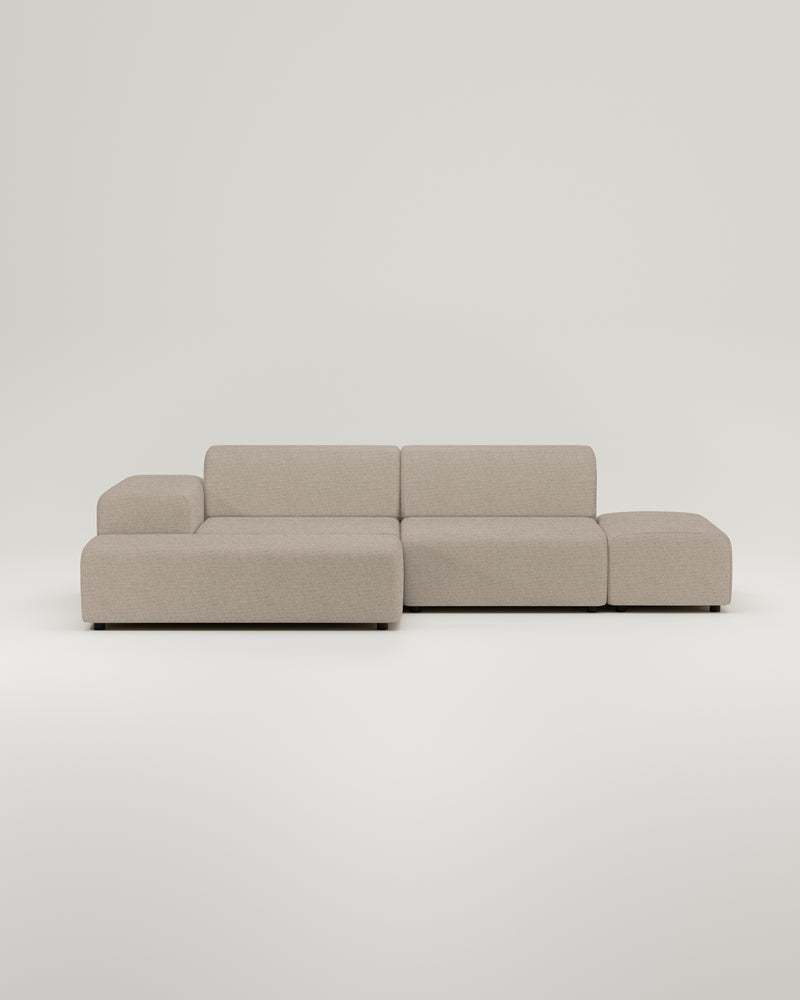 Nina 4-zits modulaire hoekbank met slaapfunctie