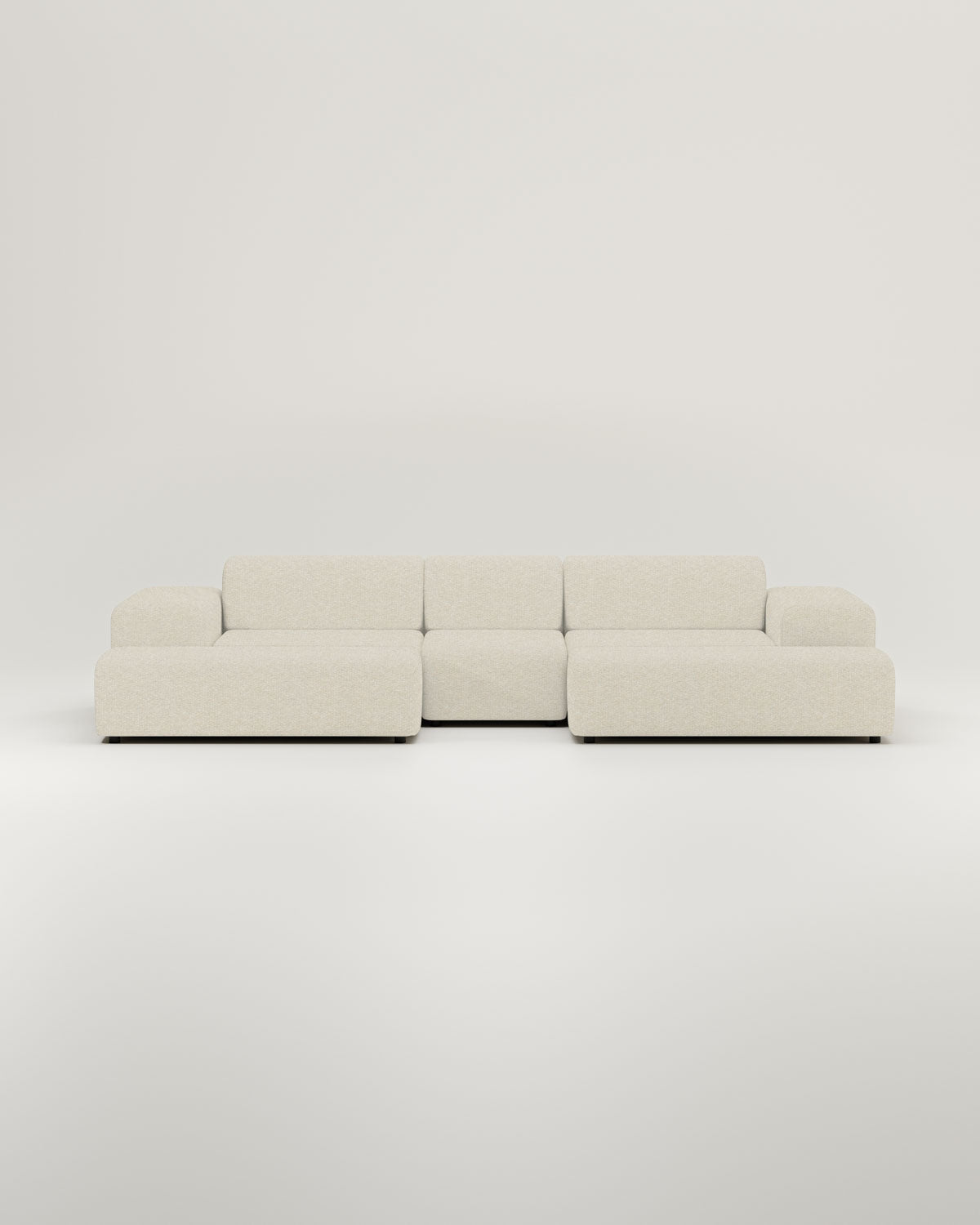 Stoffen bekleding - Nina U-vormige modulaire bank / zithoek