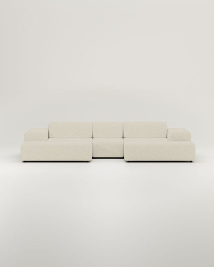 Stoffen bekleding - Nina U-vormige modulaire bank / zithoek