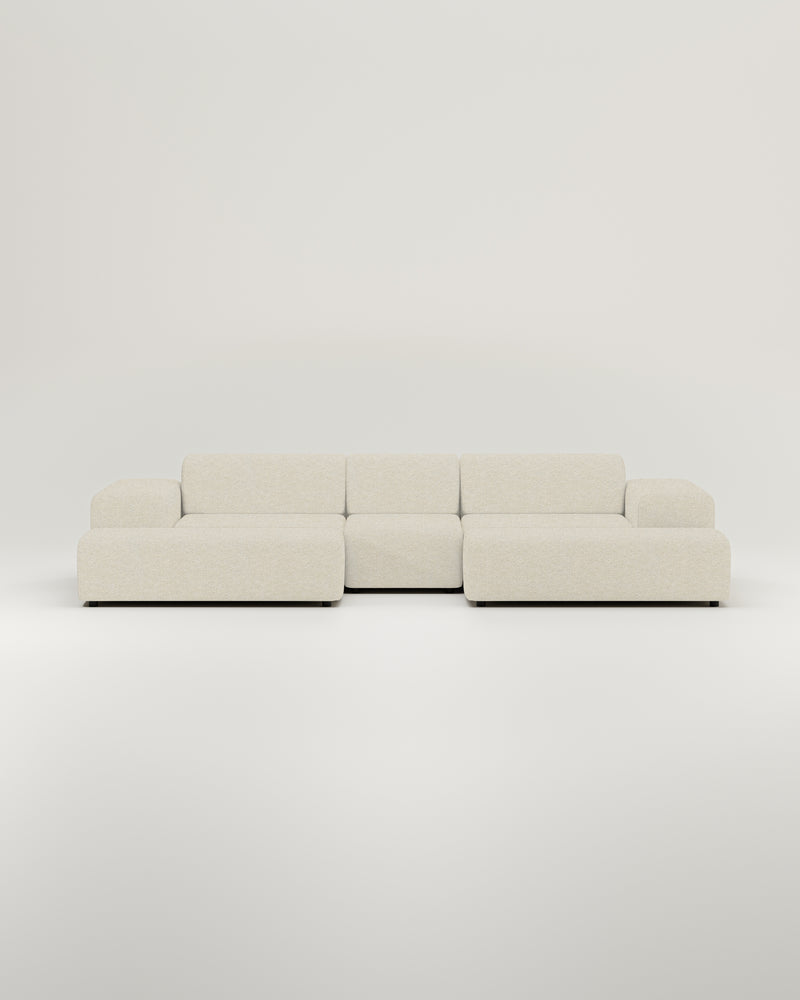 Nina U-vormige modulaire bank / zithoek met slaapfunctie