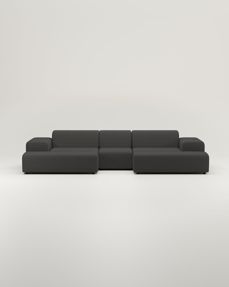 Nina U-vormige modulaire bank / zithoek met slaapfunctie