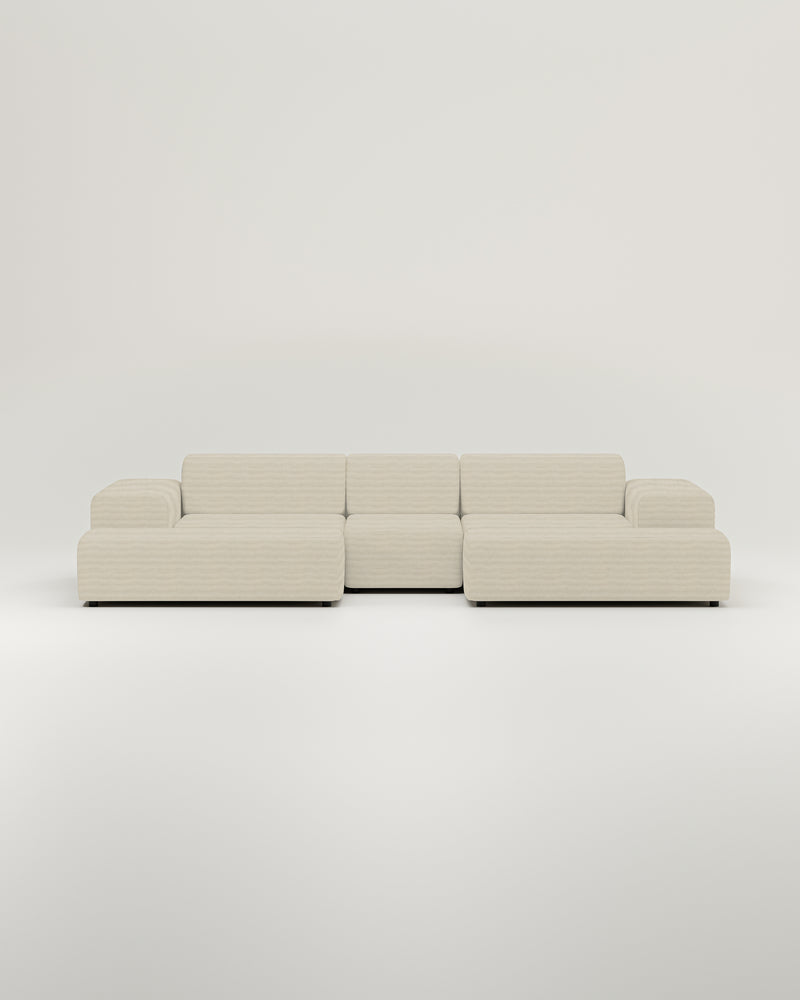 Nina U-vormige modulaire bank / zithoek met slaapfunctie