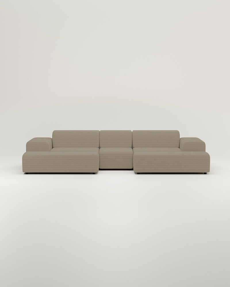 Nina U-vormige modulaire bank / zithoek met slaapfunctie