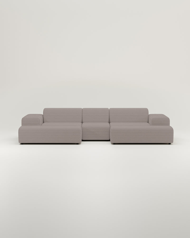 Nina U-vormige modulaire bank / zithoek met slaapfunctie