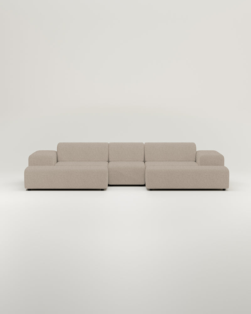 Nina U-vormige modulaire bank / zithoek met slaapfunctie
