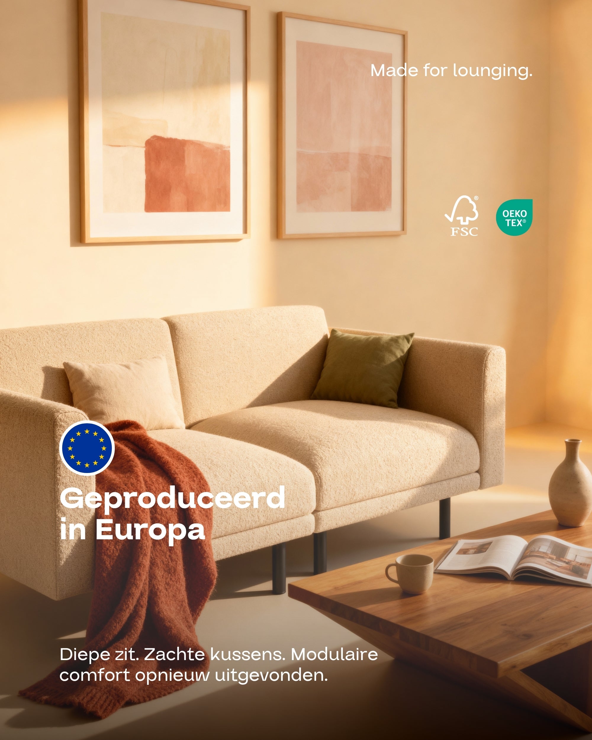 Modular sofa Aera 2-seater