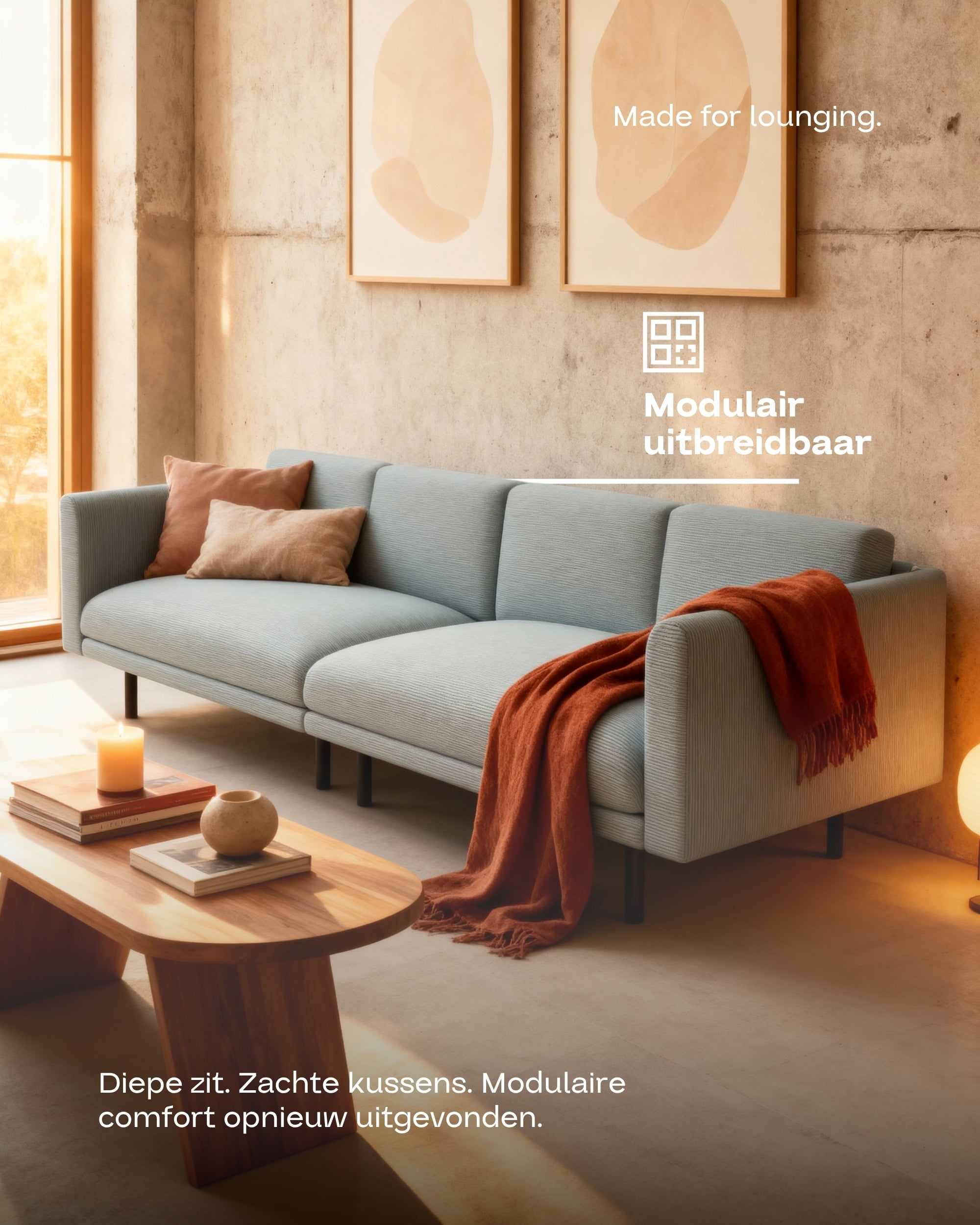 Modular sofa Aera 3-seater