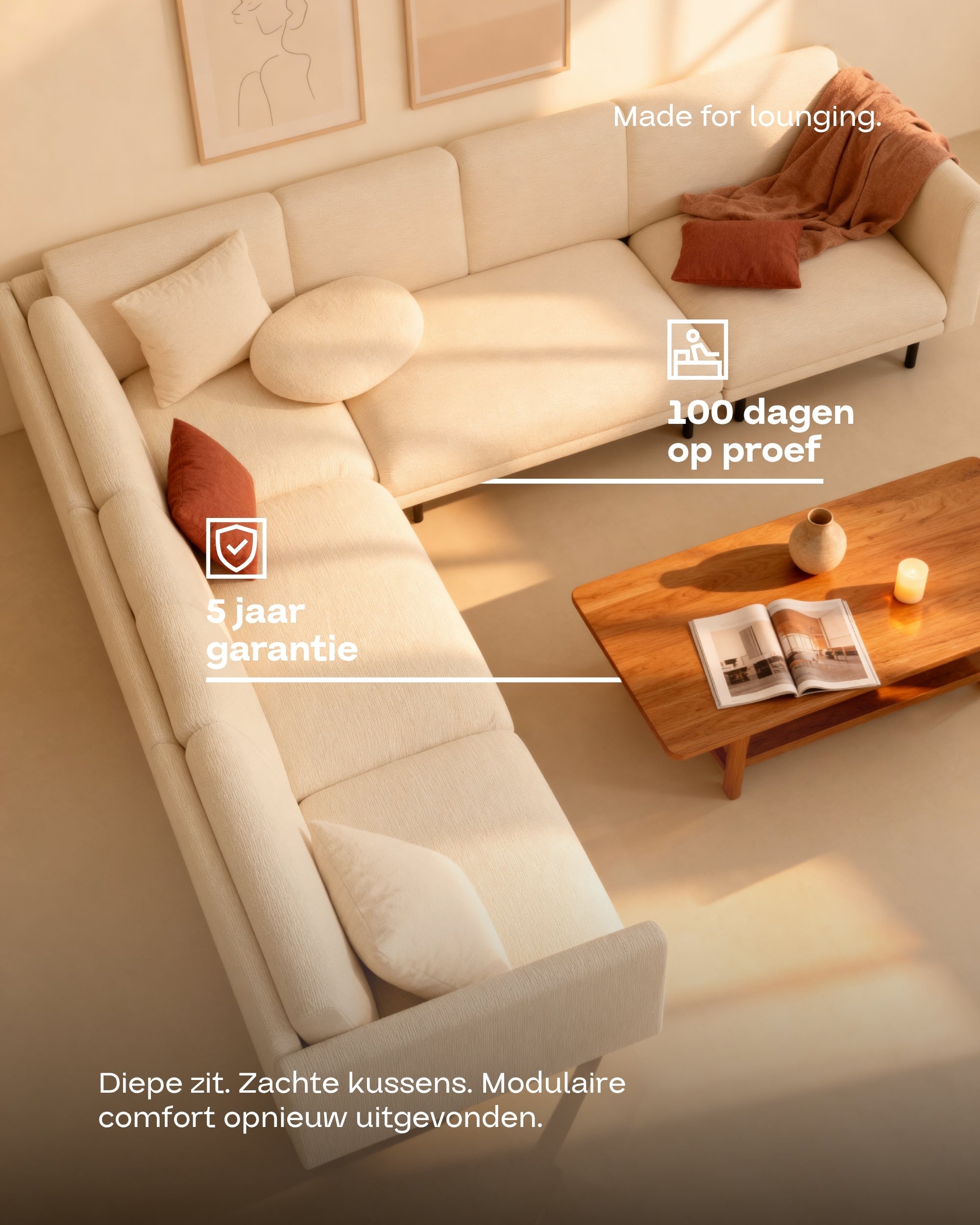 Modular sofa Aera corner sofa XL