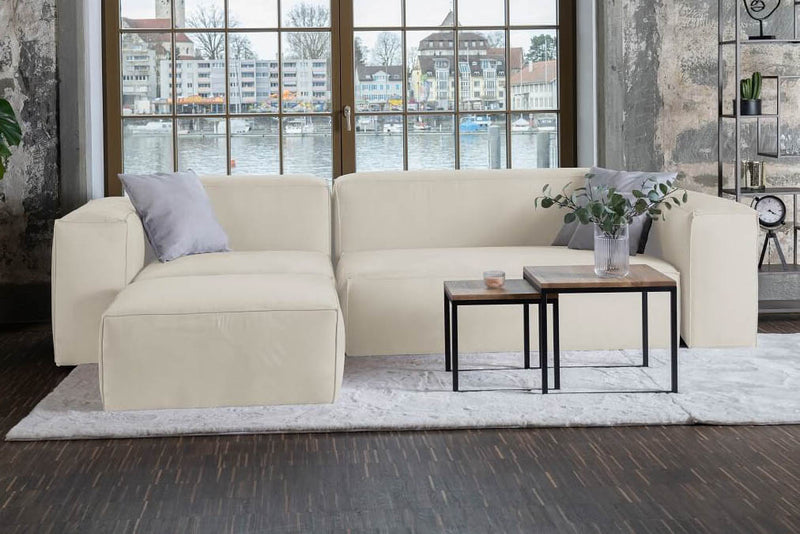 Modulares Sofa Harvey L mit Schlaffunktion