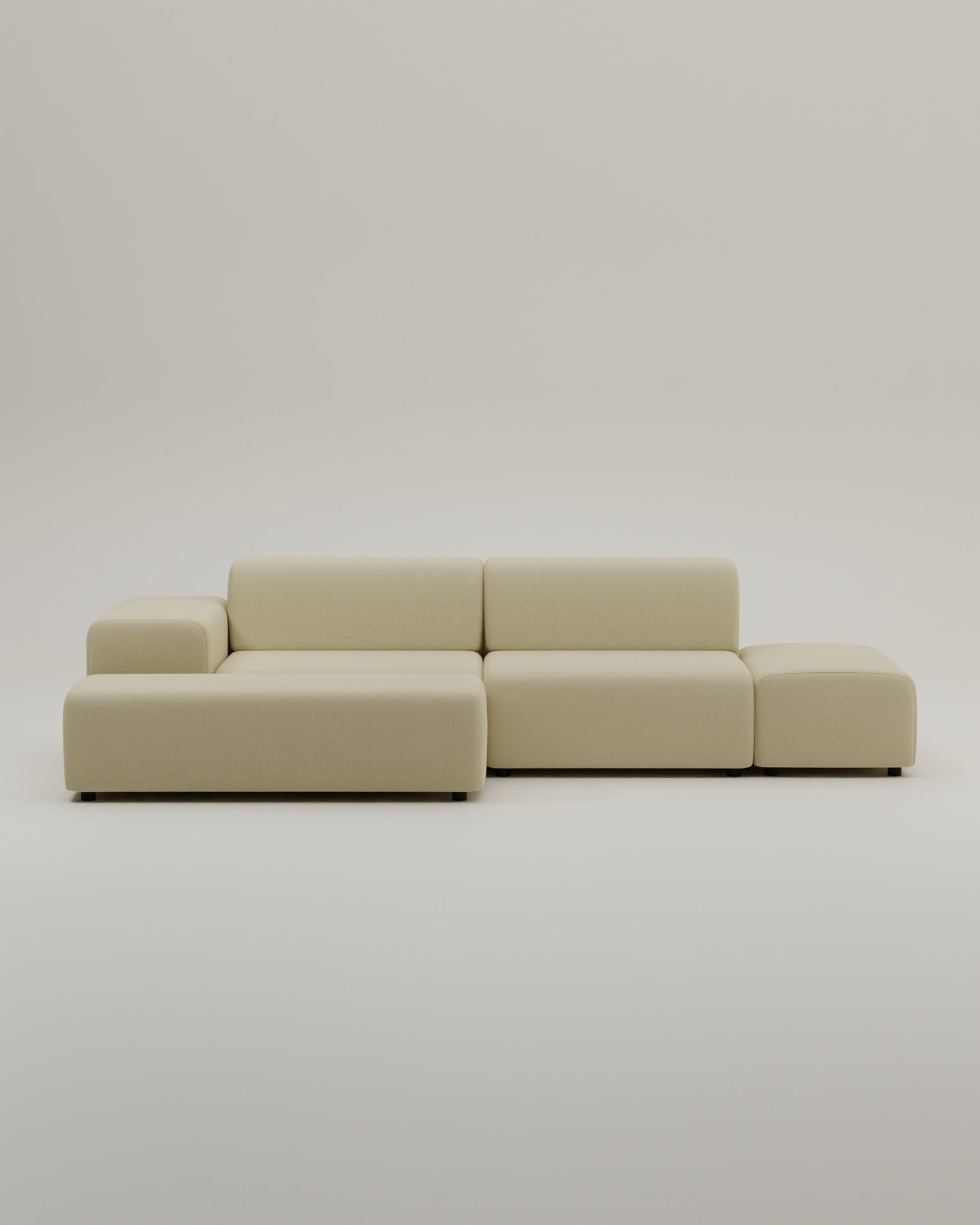 Nina 4-zits modulaire hoekbank met slaapfunctie