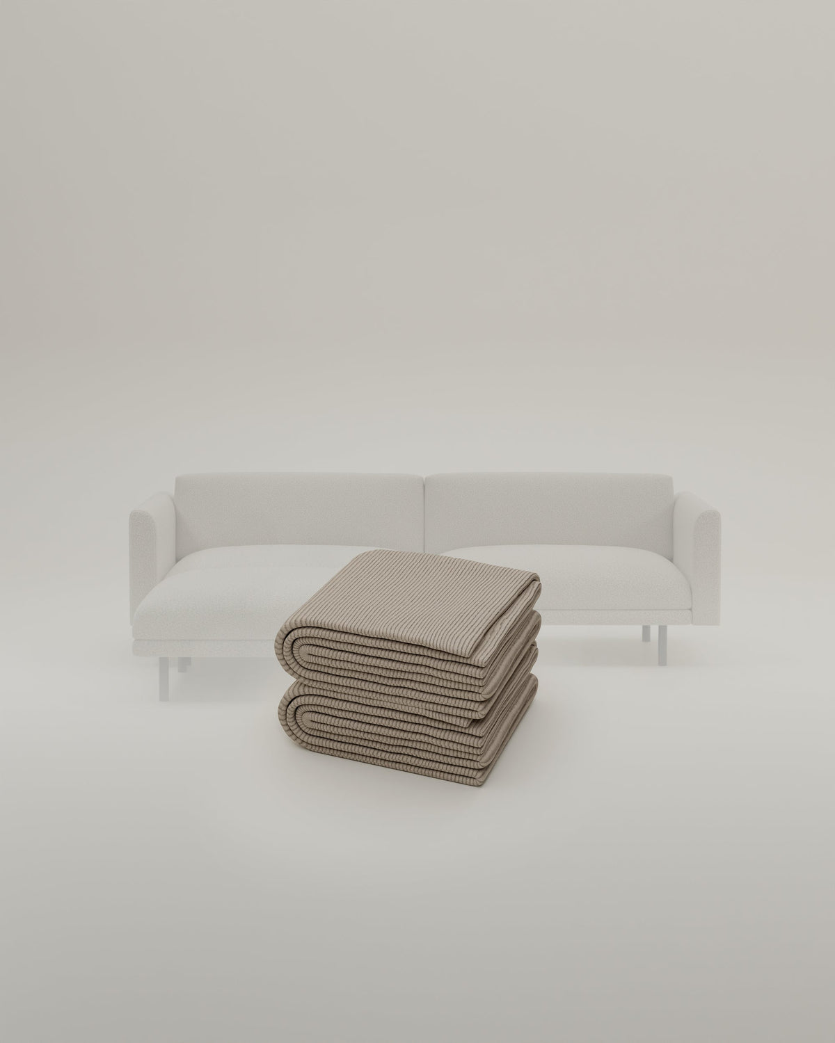 Stoffen bekleding - Modulaire bank Aera 2.5-zits met voetenbank