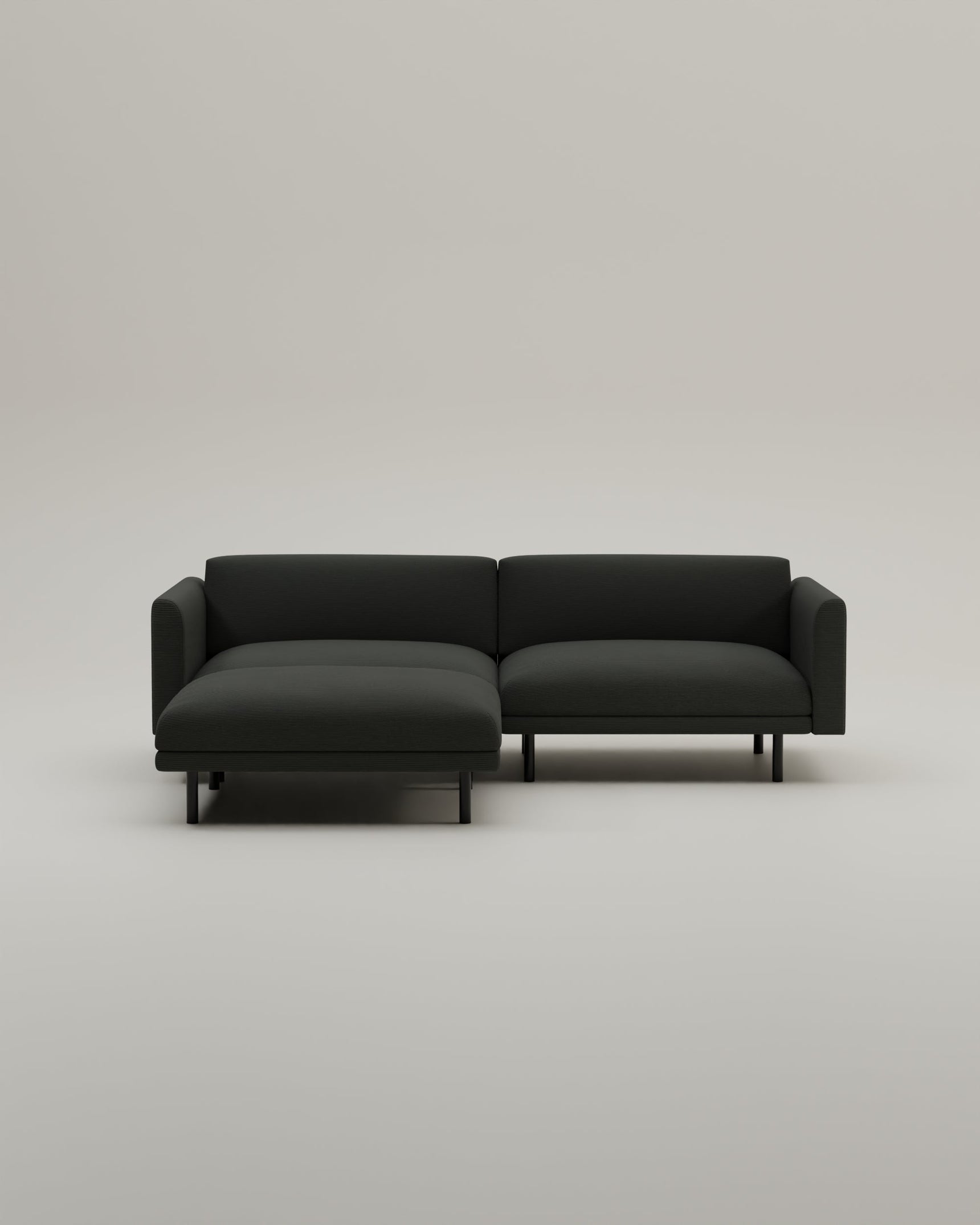 Fabric upholstery - Modular sofa Aera 2.5-seater with footstool