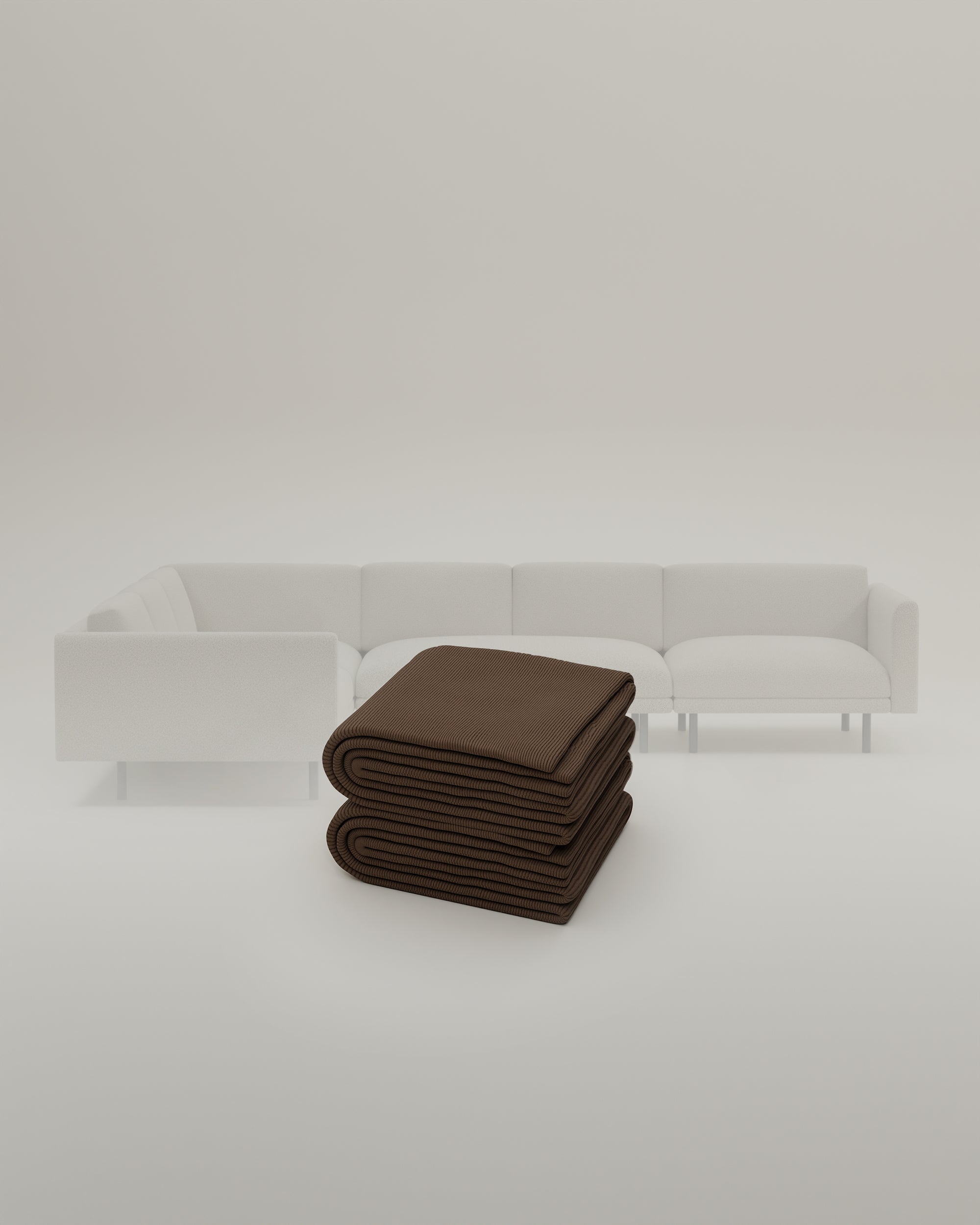 Brown-Cord / Metallfüsse 18cm image 1