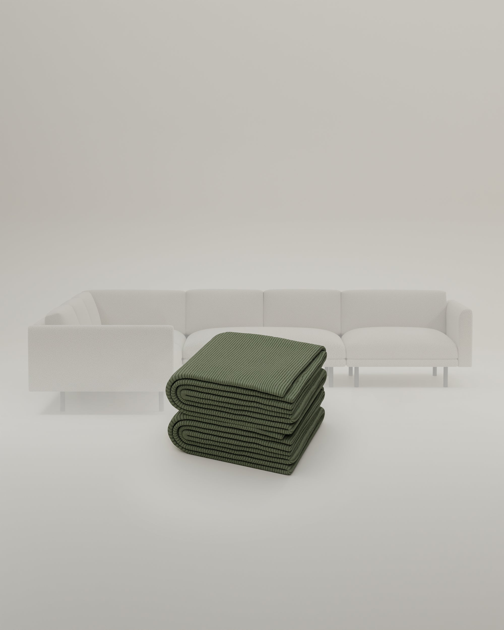 Stoffen bekleding - Modulaire bank Aera Hoekbank XL