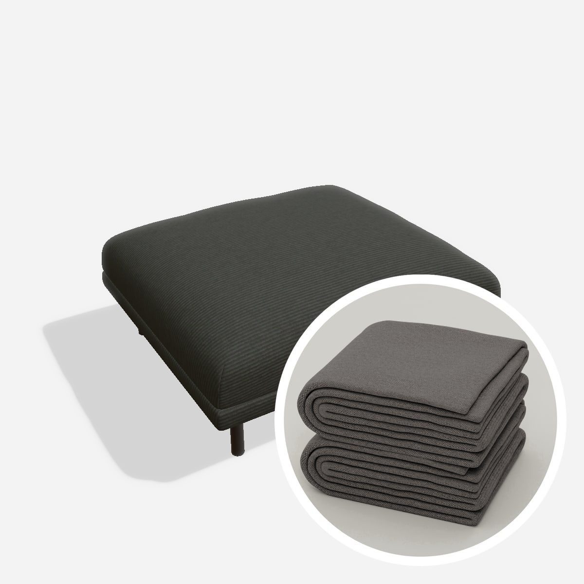 Stoffbezug - Aera S3 – Cord / Anthrazit