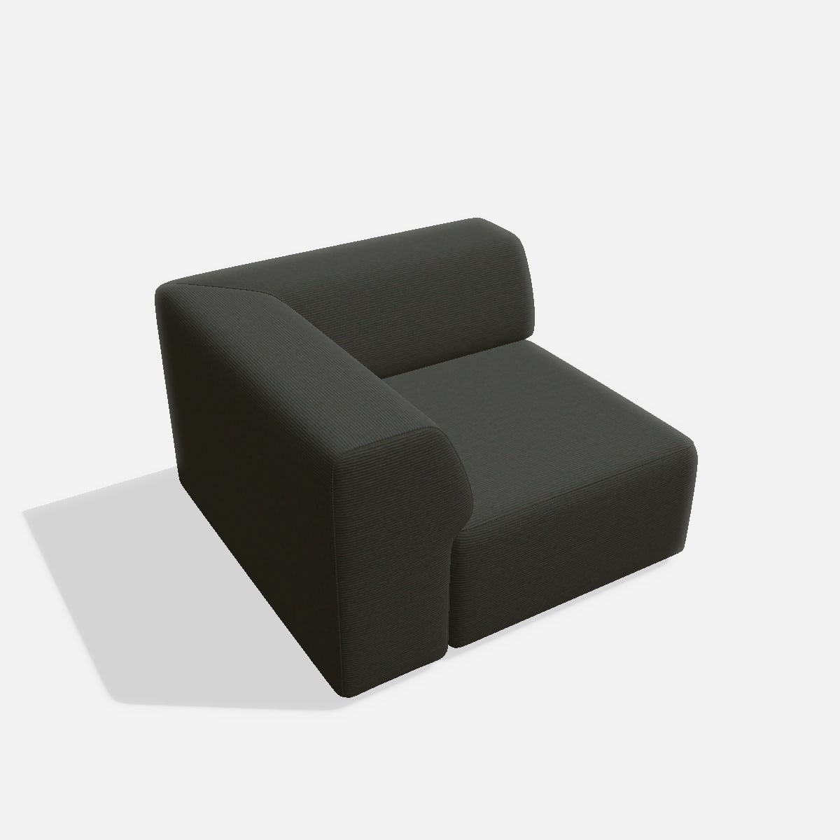 Nina Eckelement 105x105 – Cord / Anthrazit