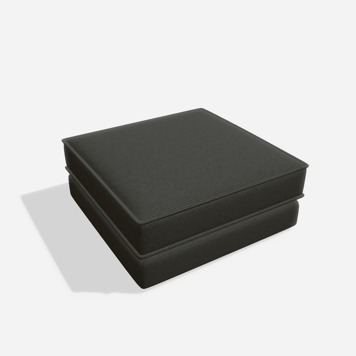 Terra hocker H2 100x100 – Cord / Anthrazit