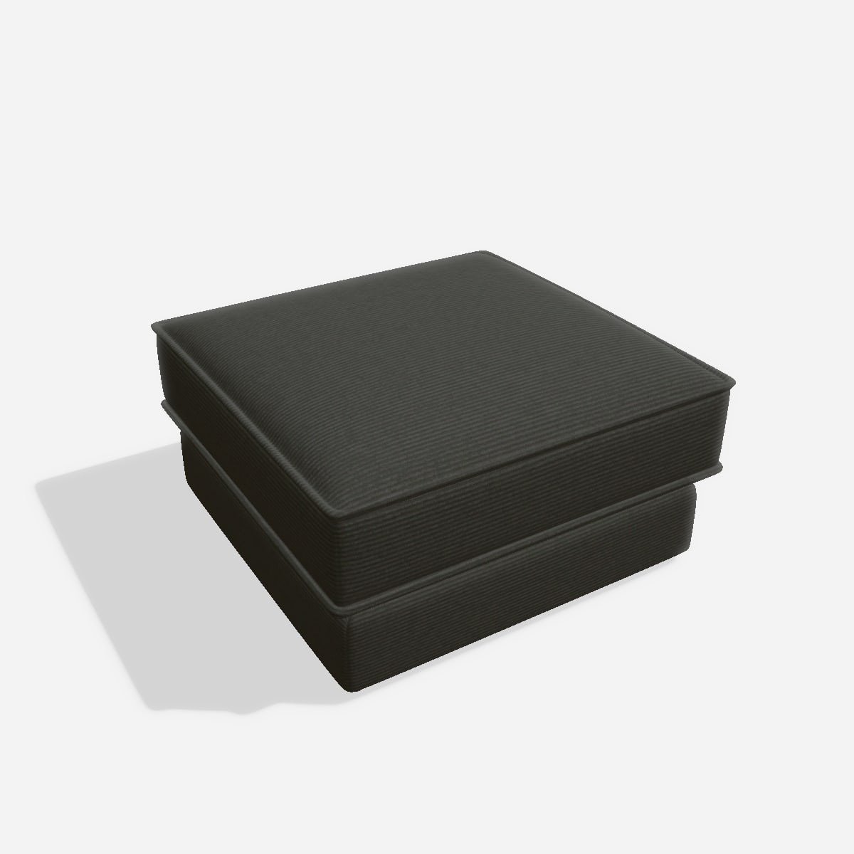 Terra hocker H1 80x80 – Cord / Anthrazit