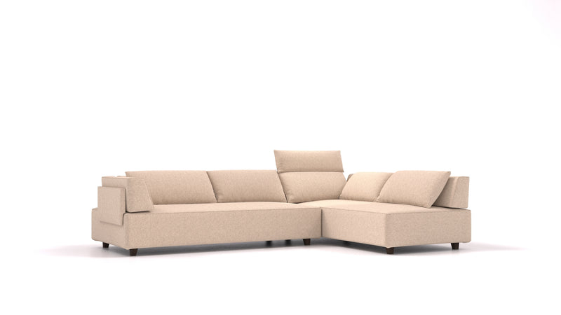 Modulares Sofa Louis L mit Schlaffunktion - Stoff Nova