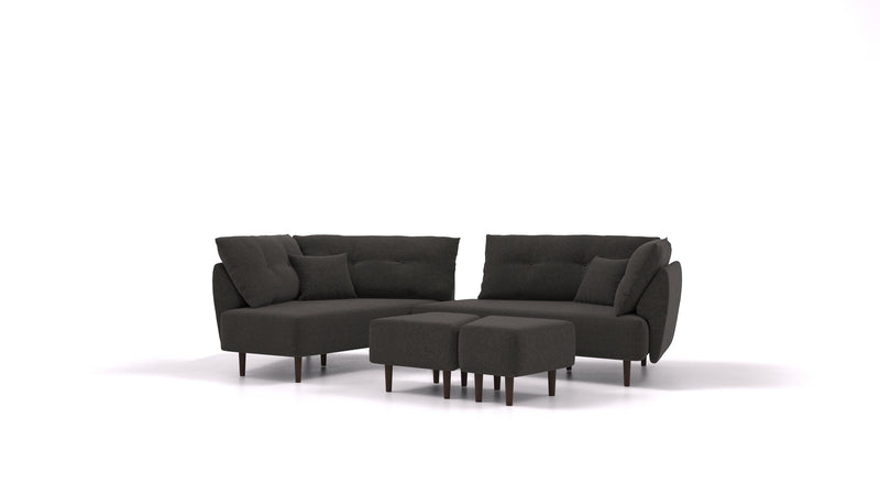 Modulares Sofa Mike mit Schlaffunktion - Stoff Nova