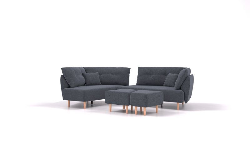 Modulares Sofa Mike mit Schlaffunktion - Stoff Nova