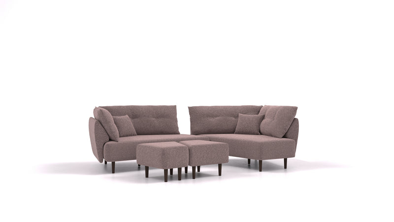 Modulares Sofa Mike mit Schlaffunktion - Stoff Nova