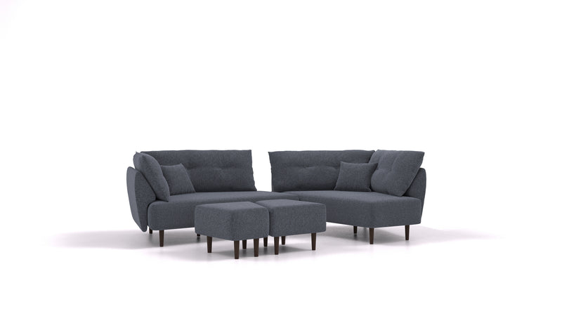 Modulares Sofa Mike mit Schlaffunktion - Stoff Nova