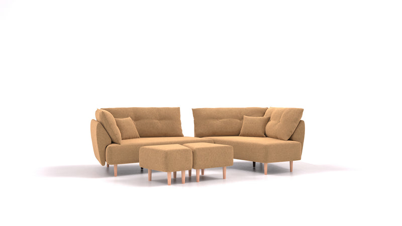 Modulares Sofa Mike mit Schlaffunktion - Stoff Nova