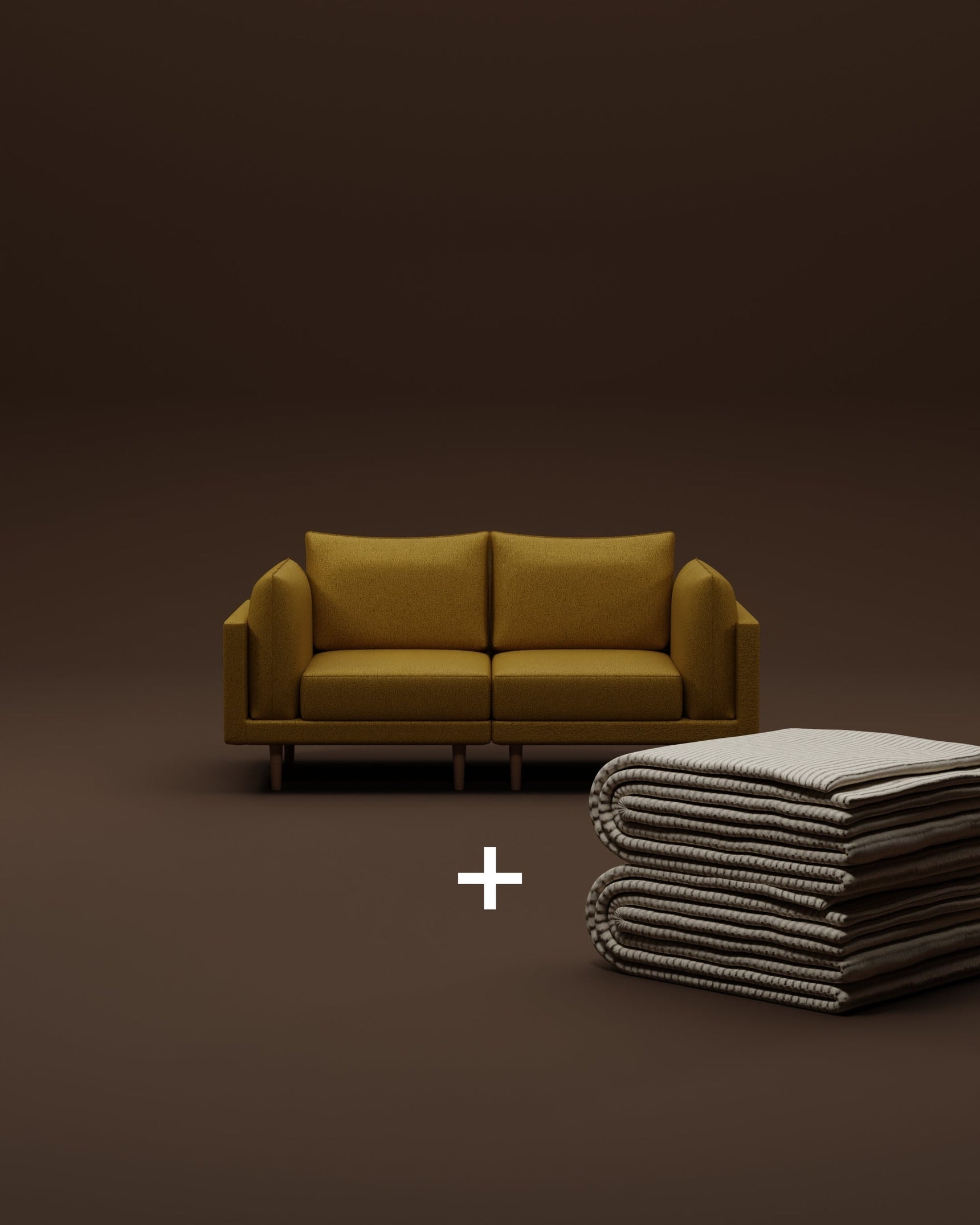 Modulaire bank Donna 2-zits met slaapfunctie