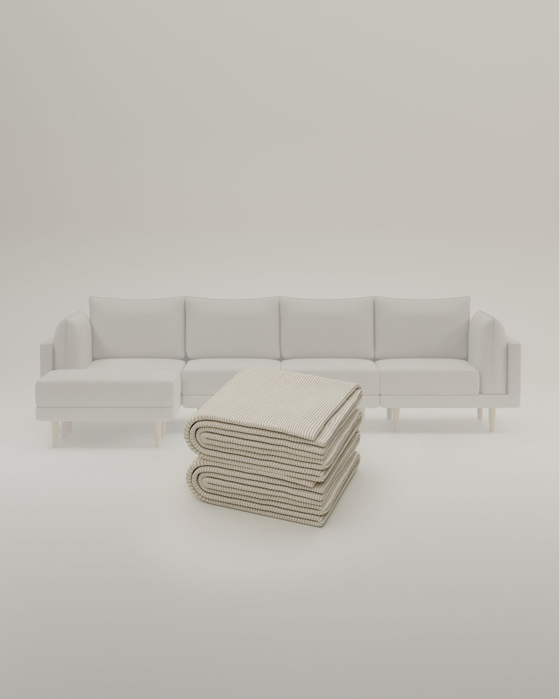 Stoffen bekleding - Modulaire bank Donna hoekbank XL