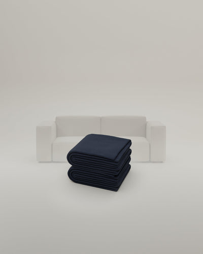 Navy-Bouclé