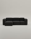Dutch Modular corner sofa Harvey 4-seater with sleeping function