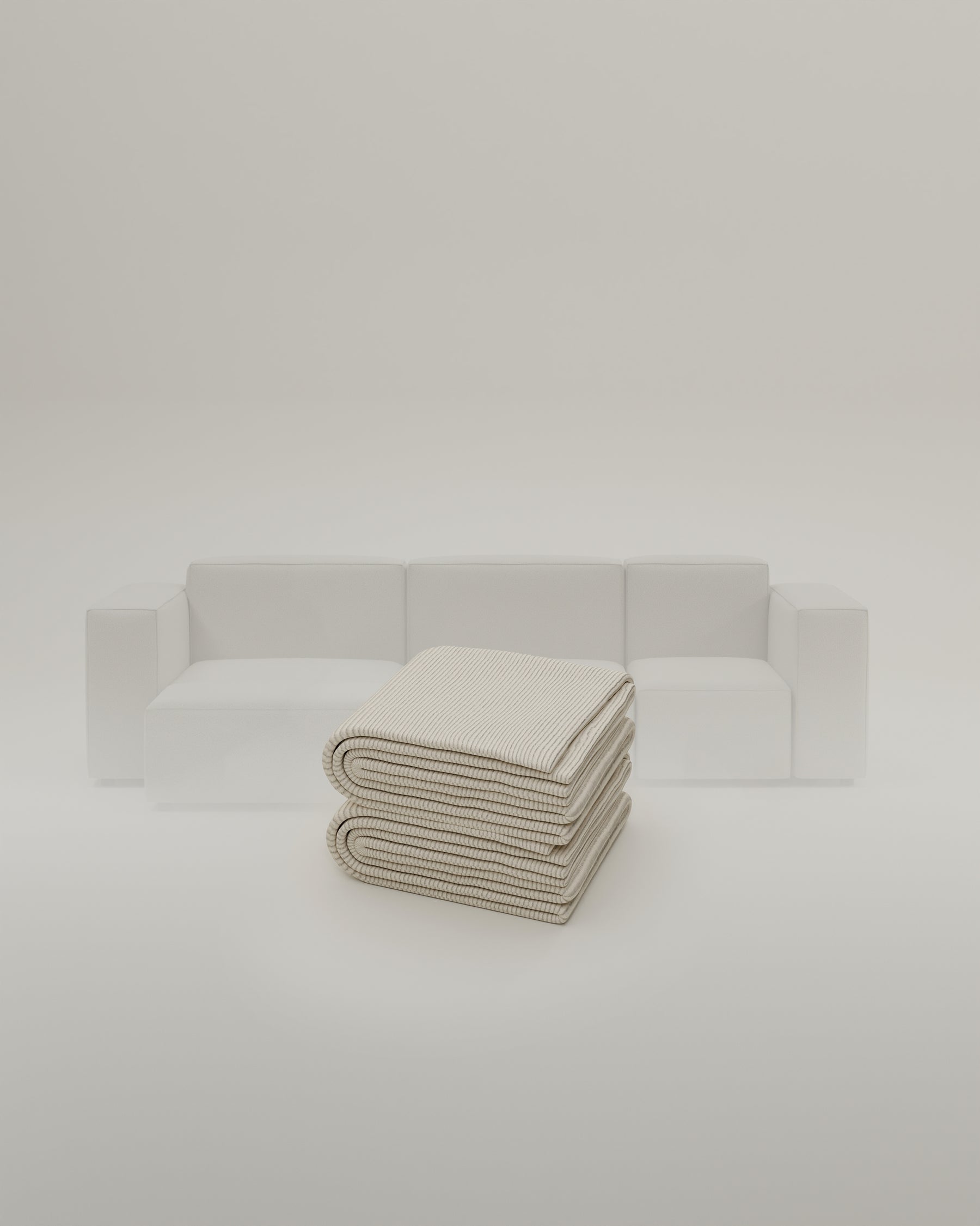Stoffen bekleding - Modulaire hoekbank Harvey 4-zits L Mini