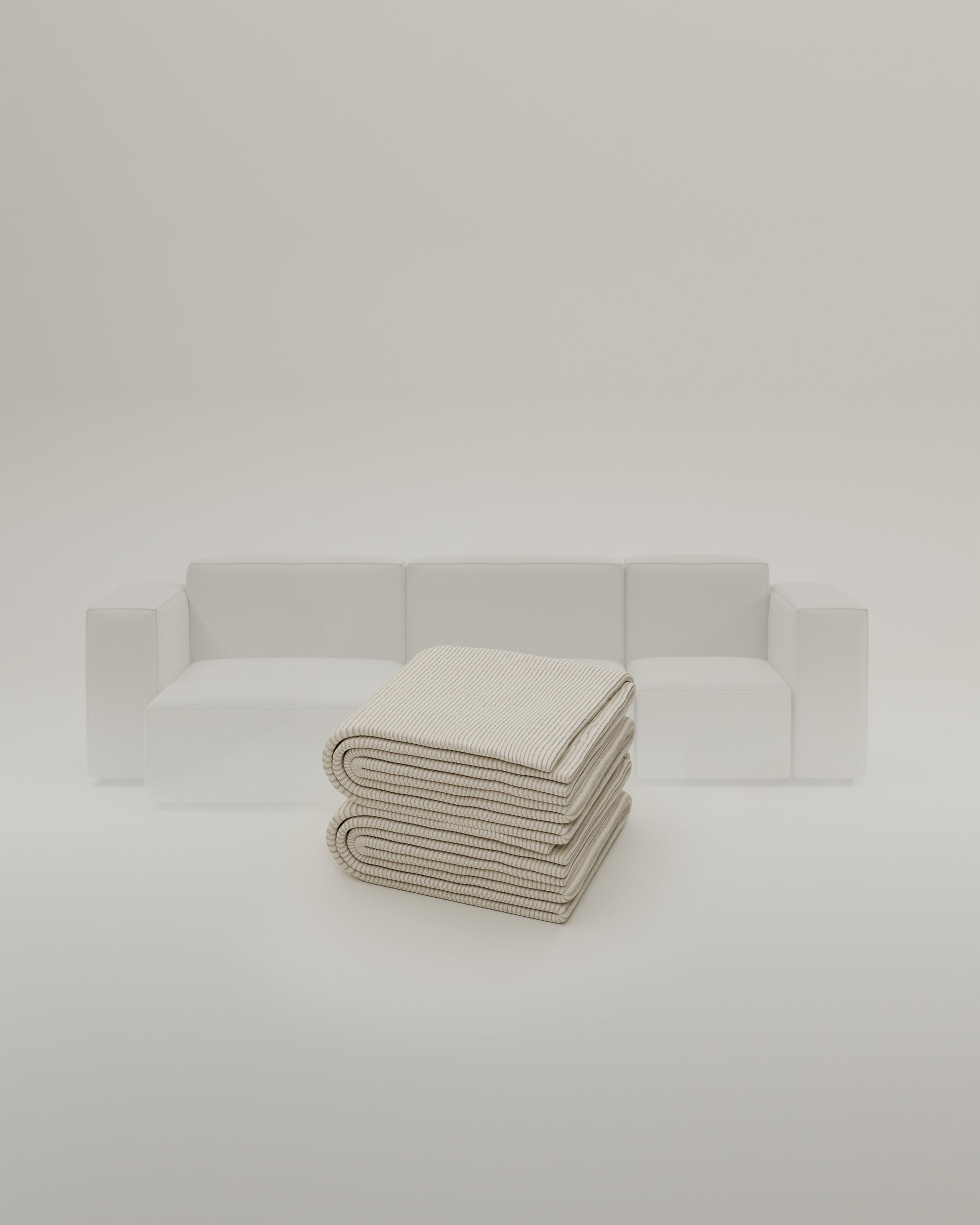 Stoffen bekleding - Modulaire hoekbank Harvey 4-zits L Mini