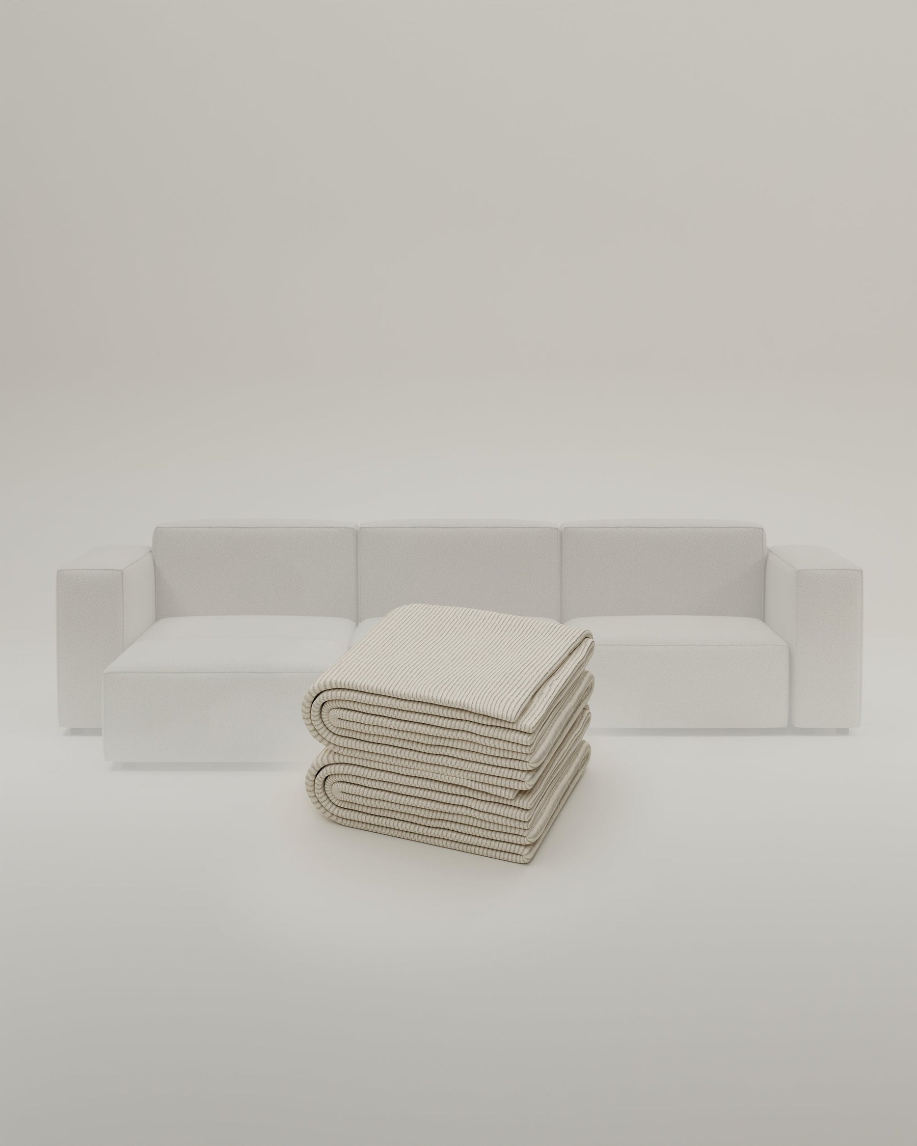 Stoffen bekleding - Modulaire bank Harvey 4-zits L met slaapfunctie