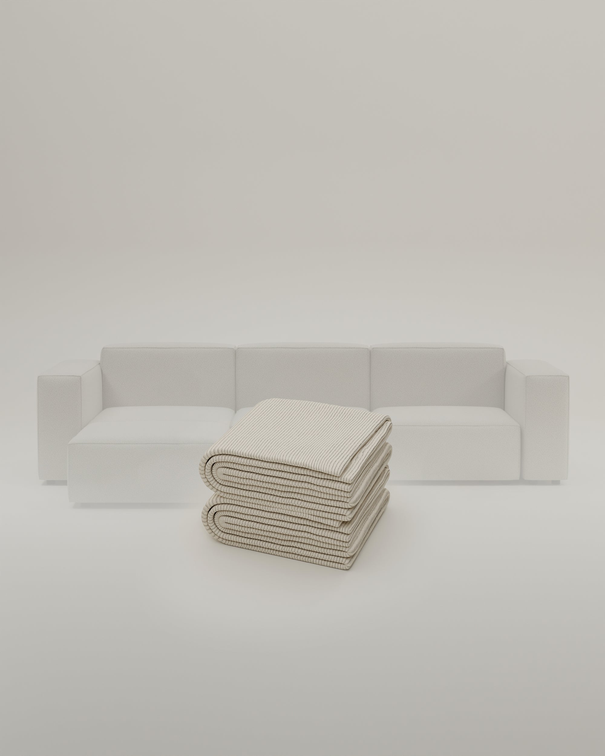 Stoffen bekleding - Modulaire bank Harvey 4-zits L met slaapfunctie